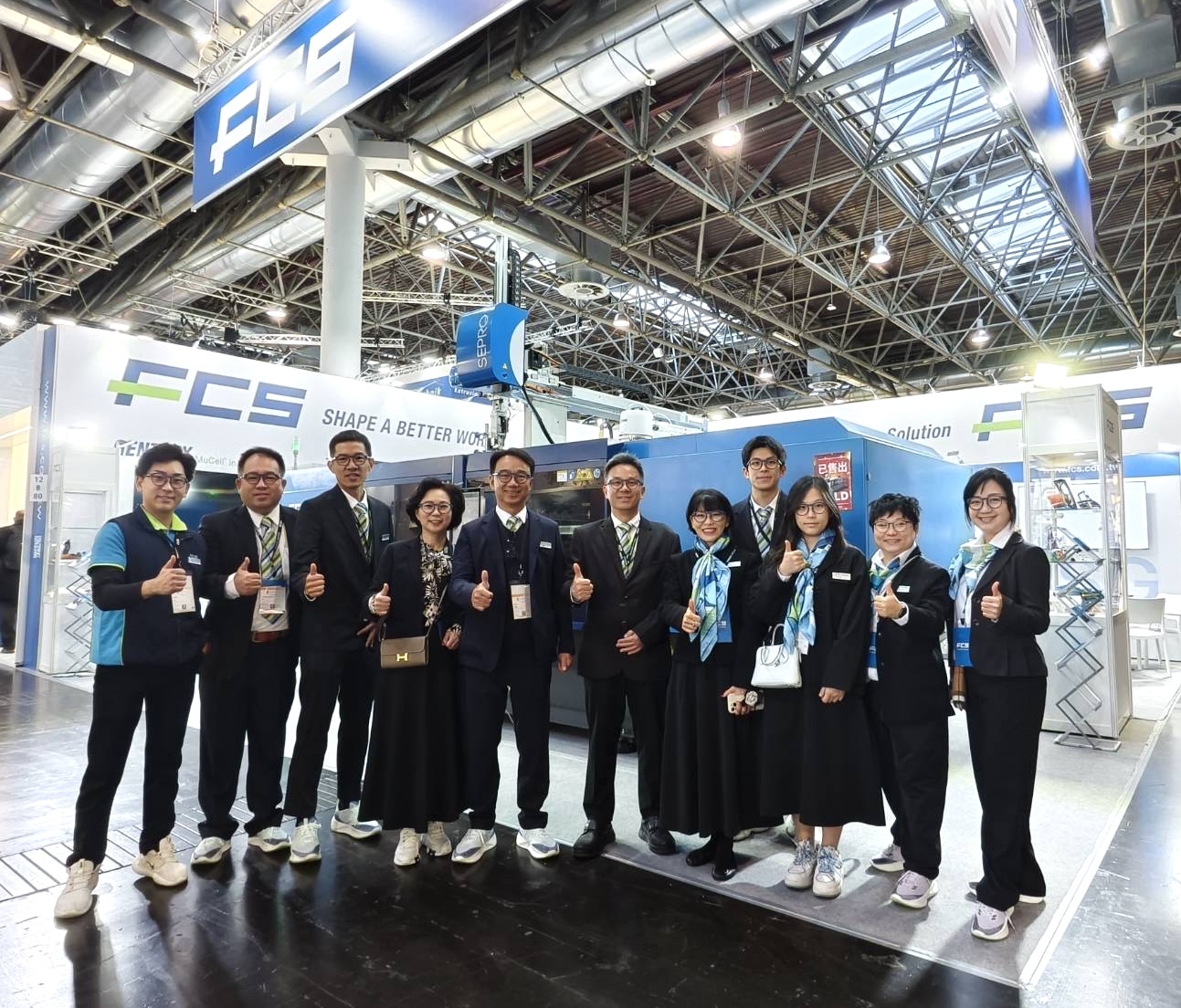 Vista principal do estande da FCS